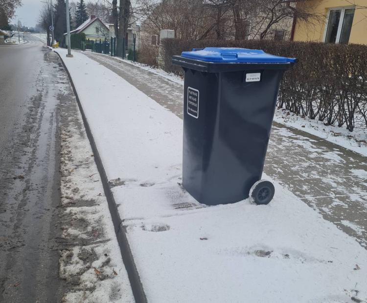 Žiemos metu susidaro sudėtingos sąlygos privažiuoti prie privačių valdų atliekų konteinerių