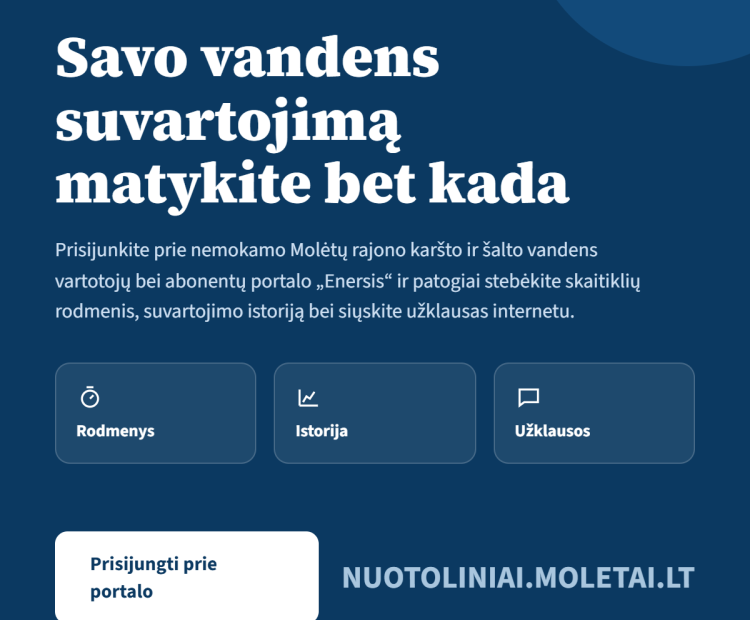 Savo vandens suvartojimą matykite bet kada